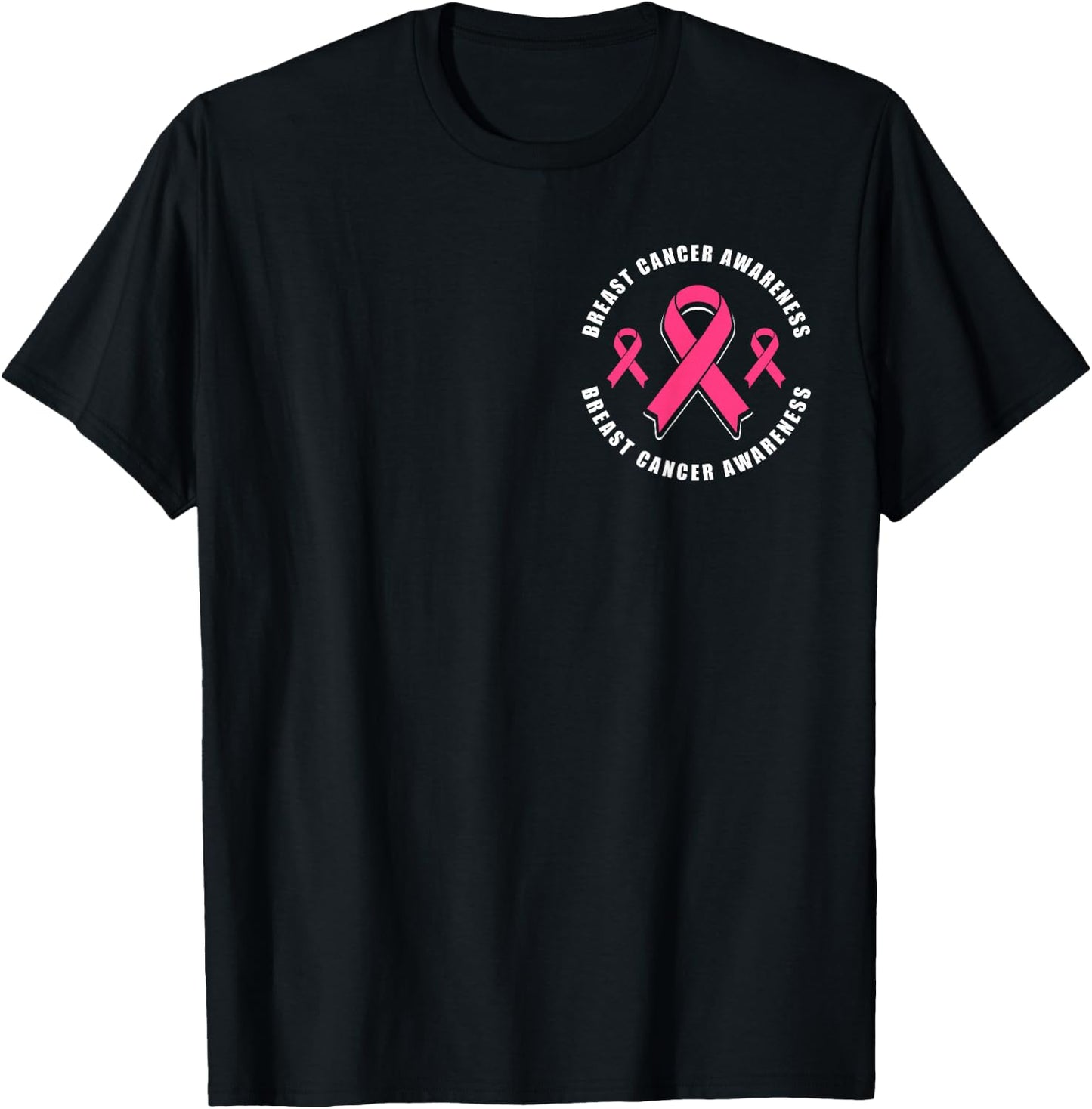 Breast Cancer Awareness Pink Ribbon T-Shirt - T-Shirt | Black