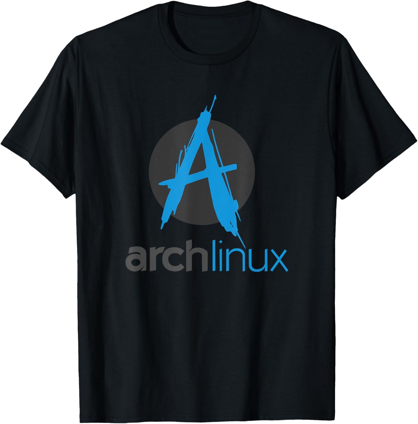 Arch Linux lover tagline and Logo Open Source Os T-Shirt - T-Shirt | Black