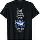 I Just Really Freaking Love Sharks Clothes Outfit Gift Shark T-Shirt - T-Shirt | Black