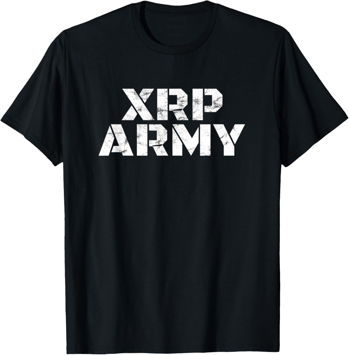 XRP Army Cryptocurrency Ripple Token Crypto Trader Bitcoin T-Shirt - T-Shirt | Black