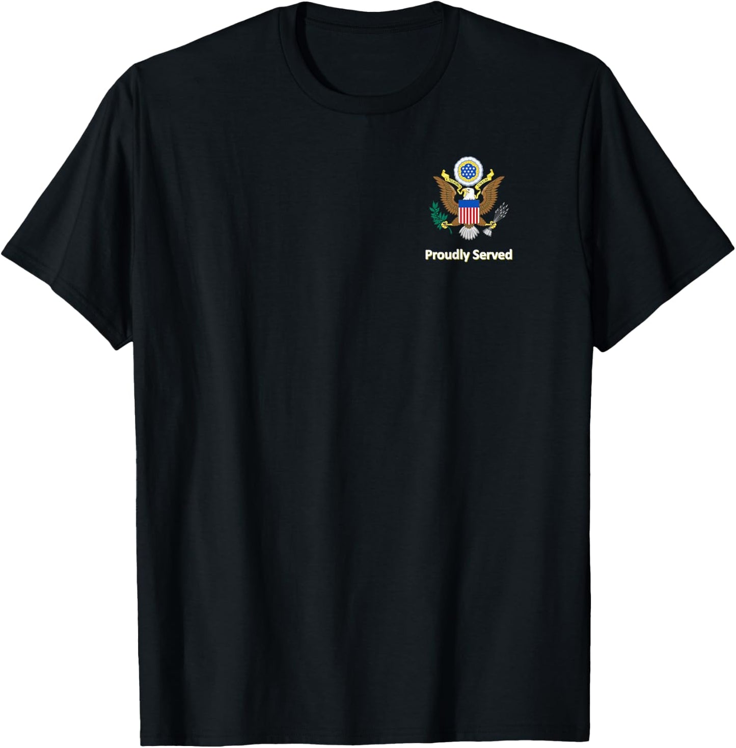 Proudly Served Retired Army Colonel Shirt T-Shirt - T-Shirt | Black