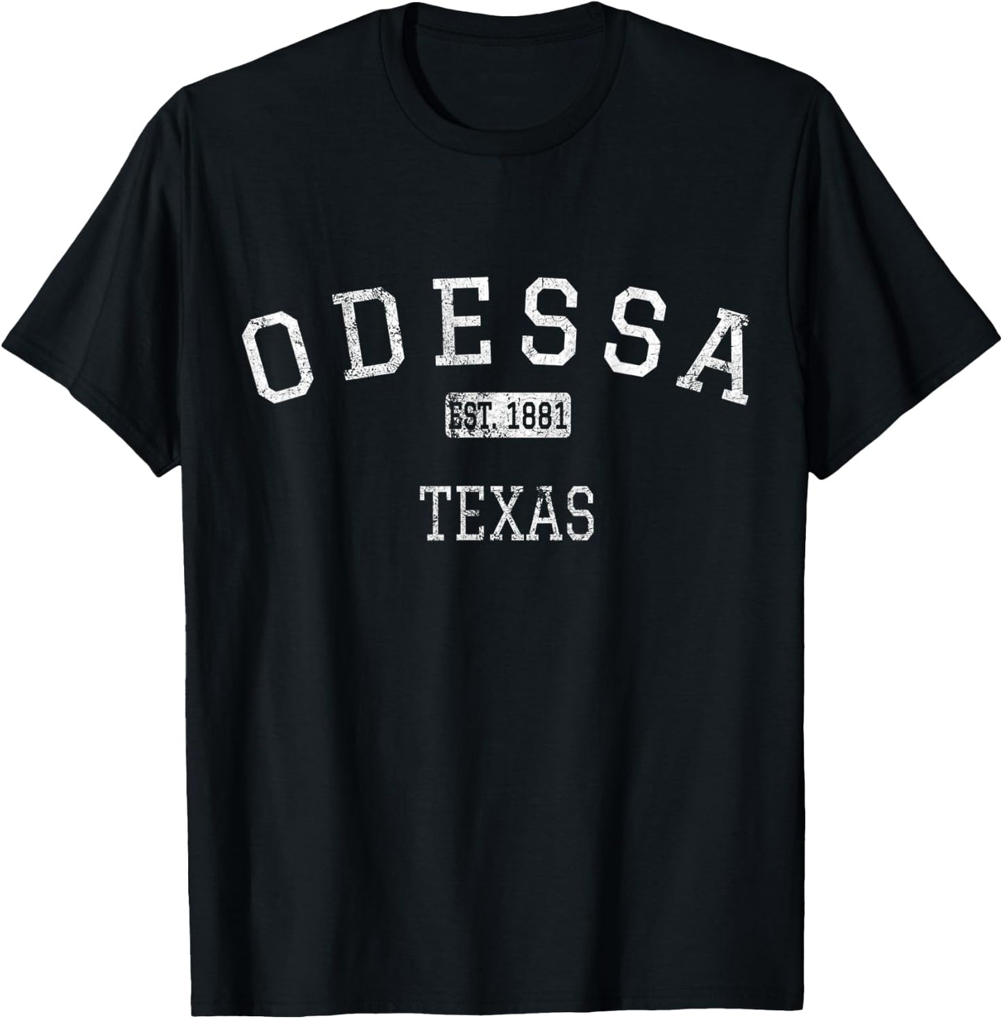 Odessa Texas TX Vintage T-Shirt - T-Shirt | Black