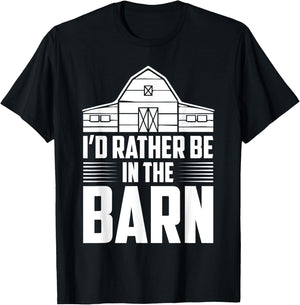 I’d rather be in the barn horse jockey lover derby game KY T-Shirt - T-Shirt | Black