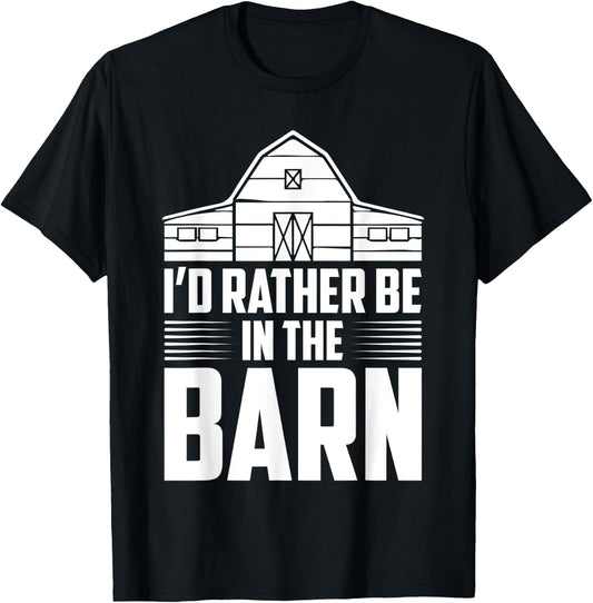 I’d rather be in the barn horse jockey lover derby game KY T-Shirt - T-Shirt | Black