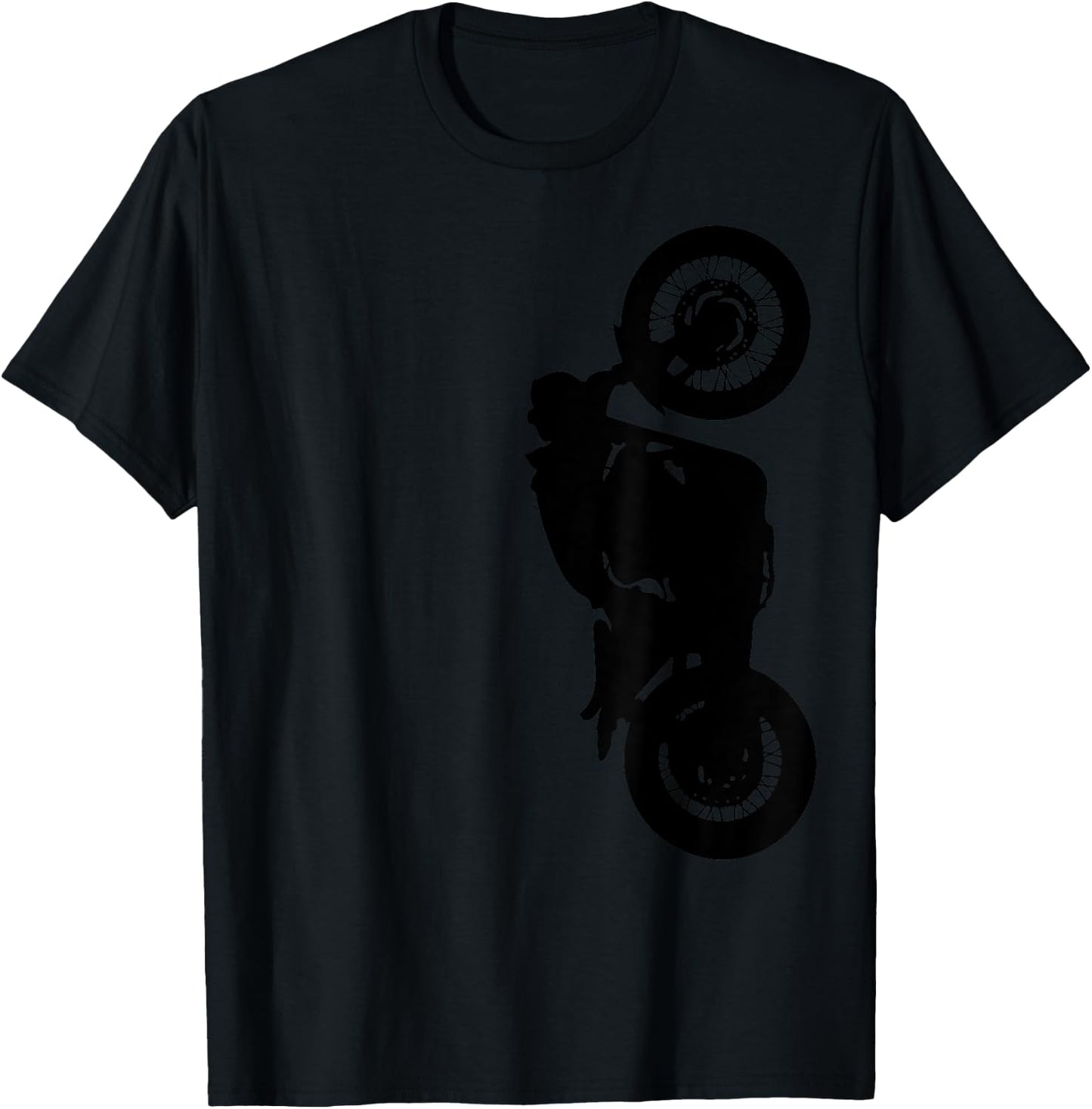 Custom Bobber Motorcycle - Chopper - Rat Bike - Vintage T-Shirt - T-Shirt | Black