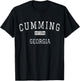 Cumming Georgia GA Vintage T-Shirt - T-Shirt | Black