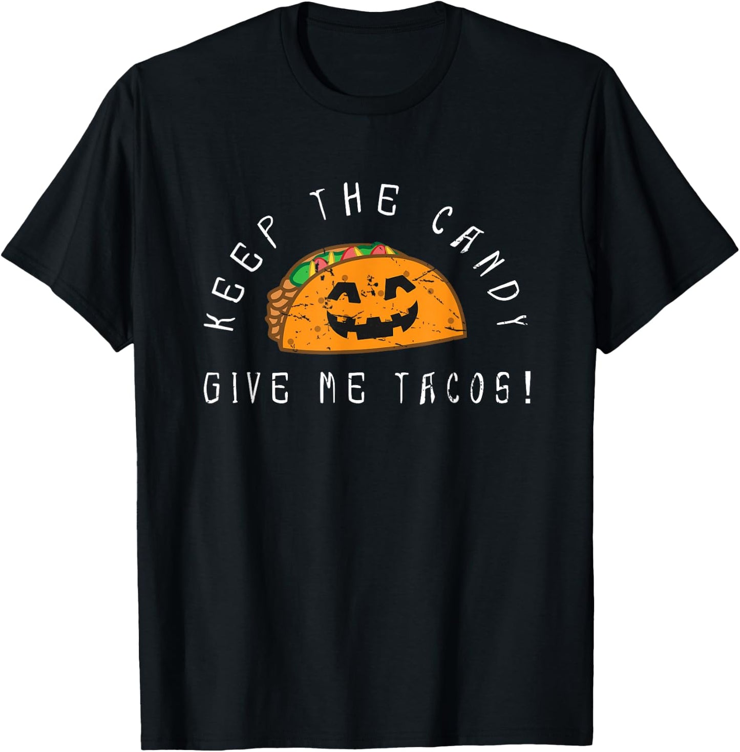Cute Halloween Trick or Treating Taco Joke T-Shirt - T-Shirt | Black