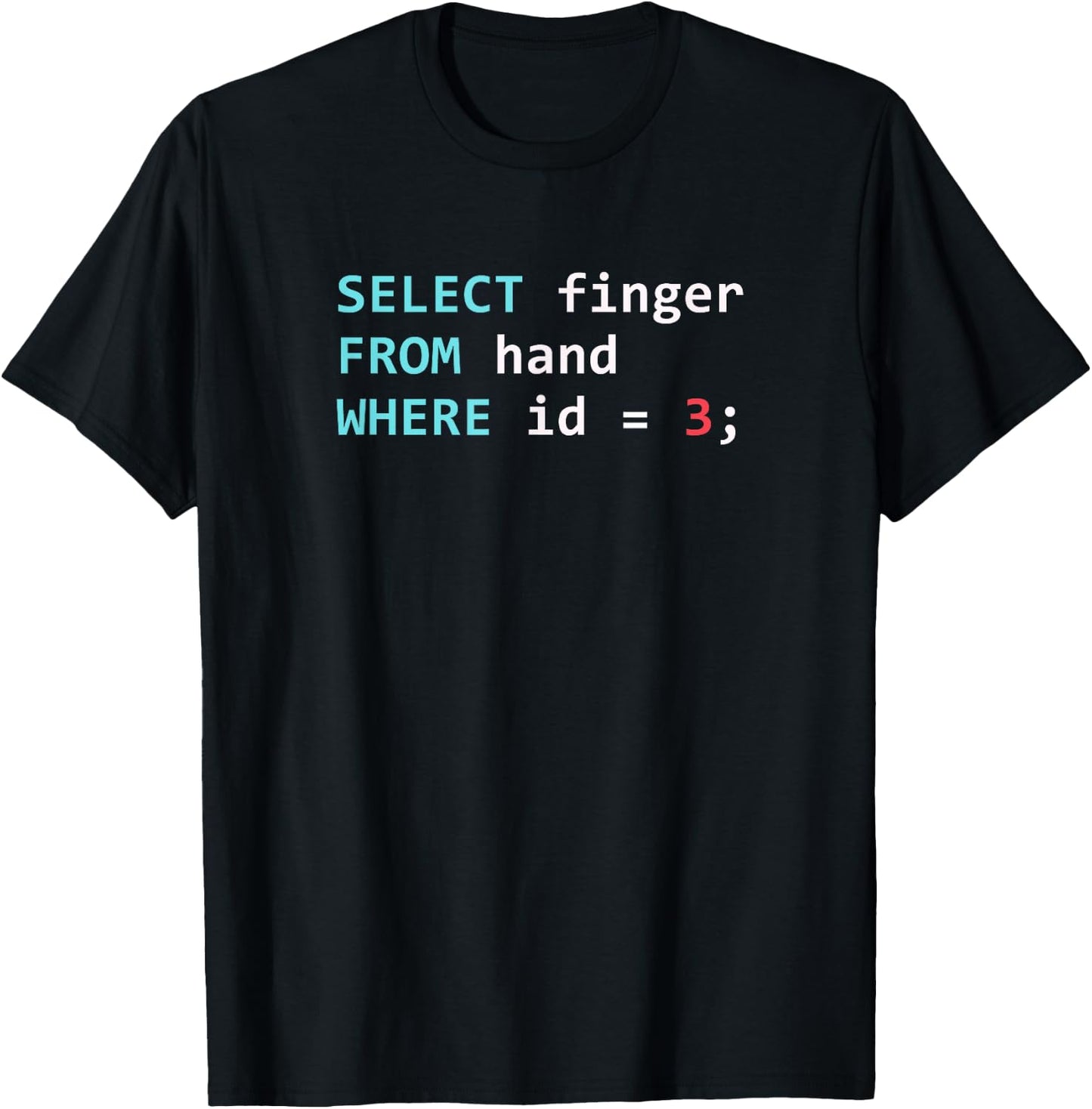 SQL Database Query Programmer T-Shirt - T-Shirt | Black