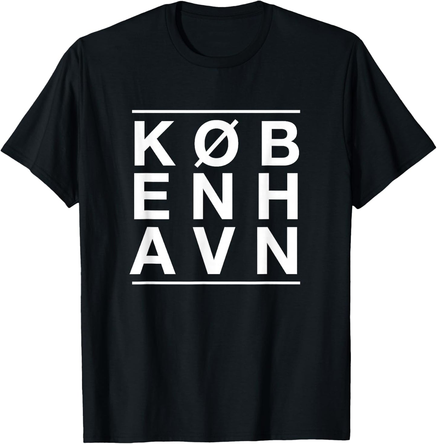 København design by Copenhagen Denmark designs. T-Shirt - T-Shirt | Black