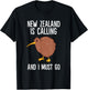 Kiwi Bird New Zealand Is Calling And I Must Go Kiwis T-Shirt - T-Shirt | Black