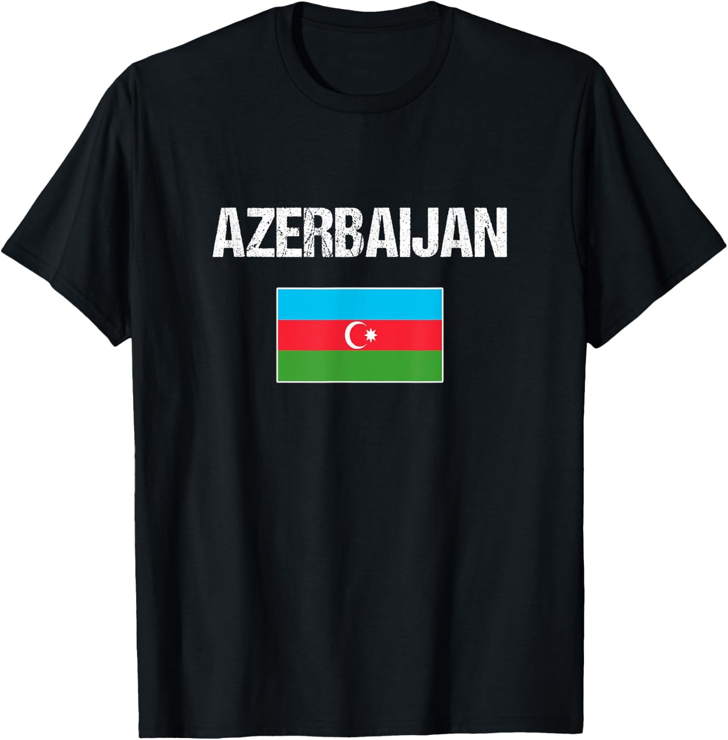 Azerbaijan Azerbaijani Flag Women Youth Kids T-Shirt - T-Shirt | Black