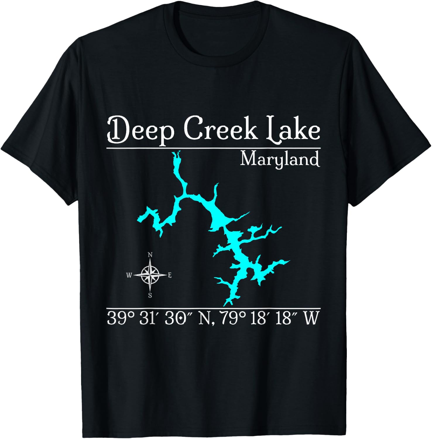 Deep Creek Lake, Maryland T-Shirt - T-Shirt | Black