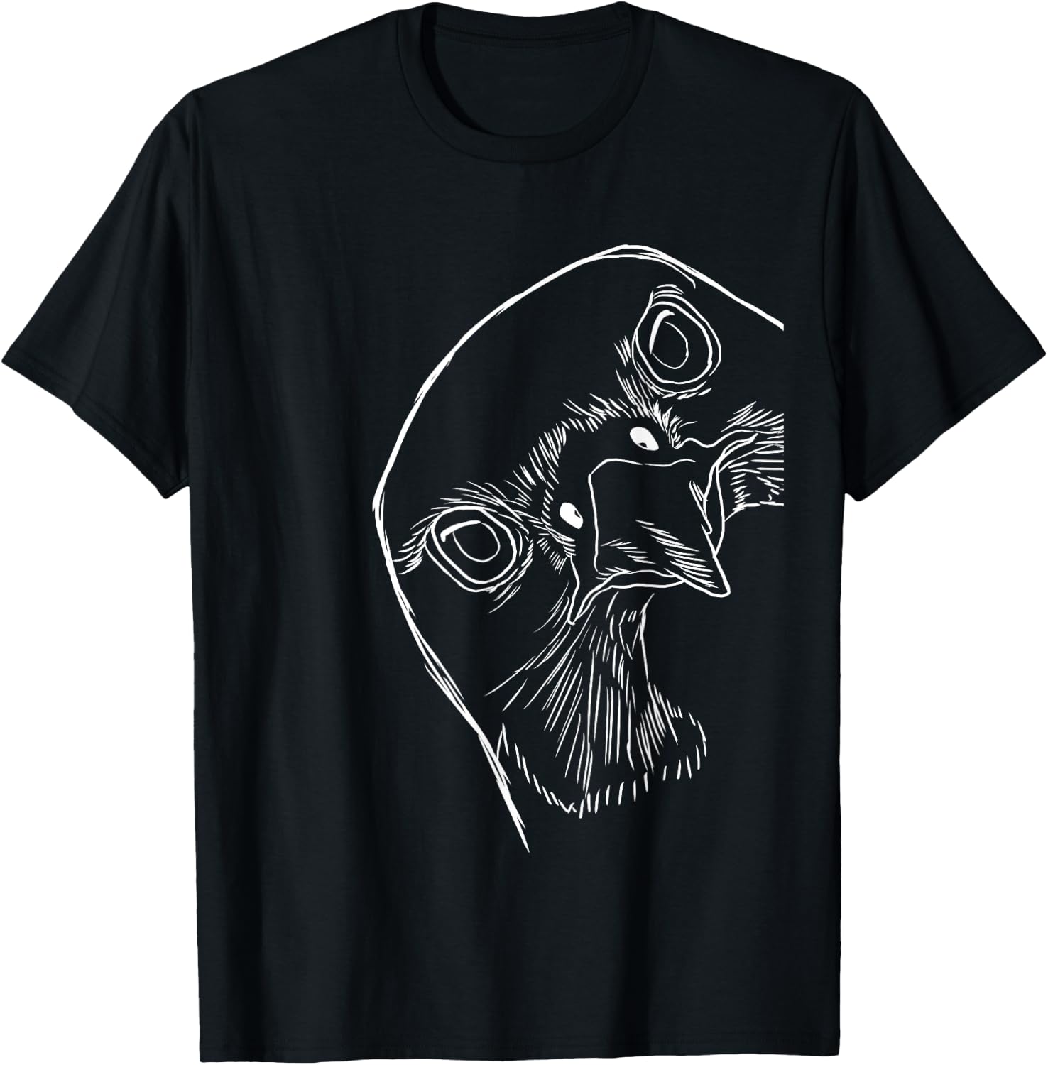 Funny Bird Peregrine Falcon T-Shirt - T-Shirt | Black
