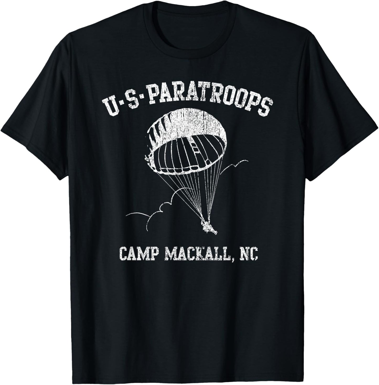 American Marauder: US Paratroops Camp Mackall WWII T-Shirt - T-Shirt | Black