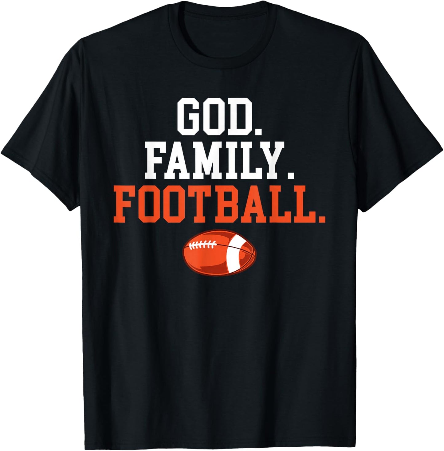 God Family Football Footballer T-Shirt - T-Shirt | Black
