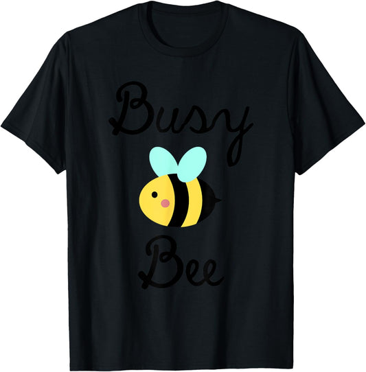 Busy Bee Cute Honey Bee T-Shirt - T-Shirt | Black