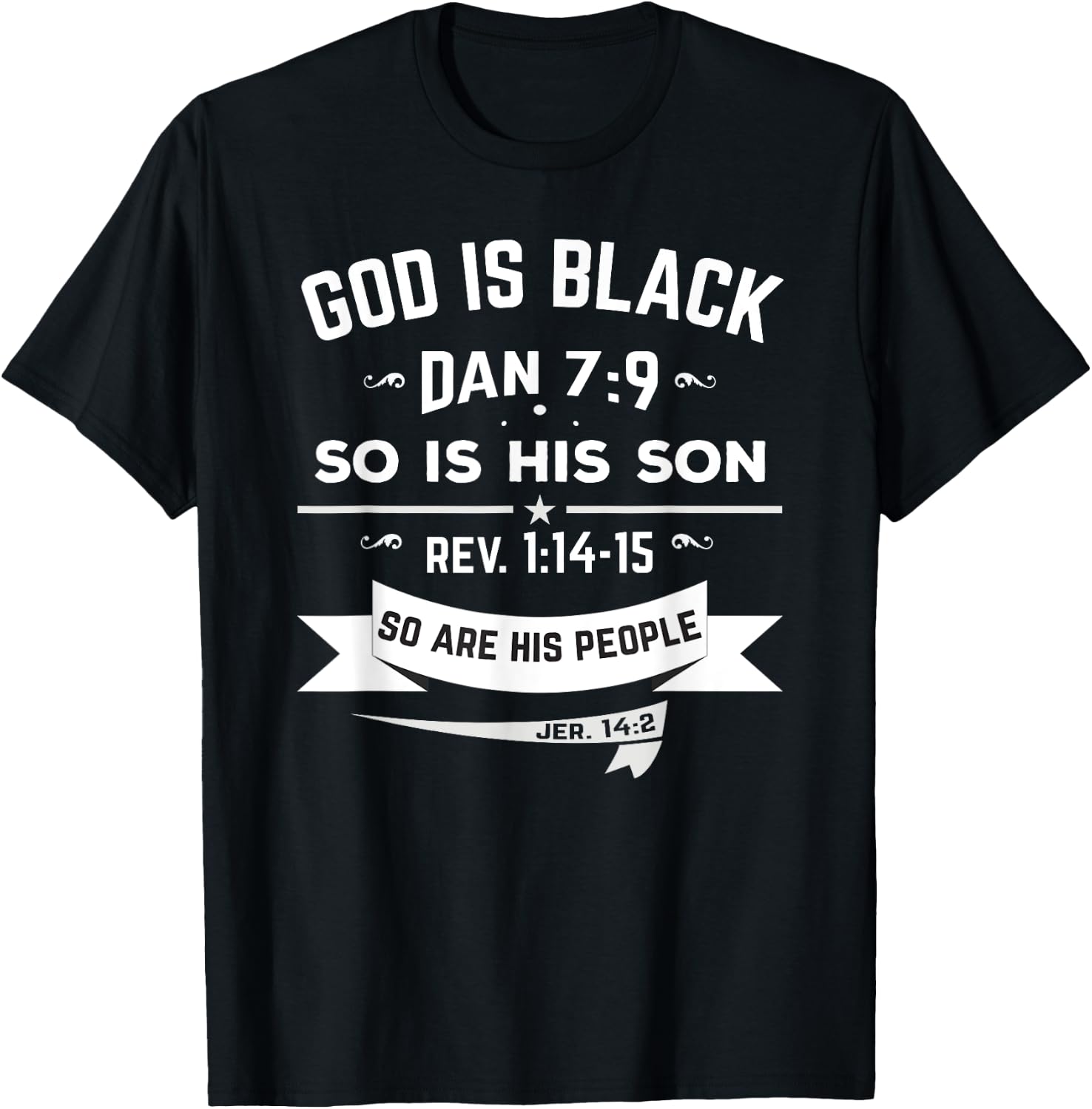 Hebrew Israelite Clothing God is Black T Shirt T-Shirt - T-Shirt | Black