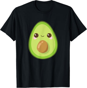 Dabbing Avocado Shirt Funny Vegan Food Lover Kids Women T-Shirt - T-Shirt | Black