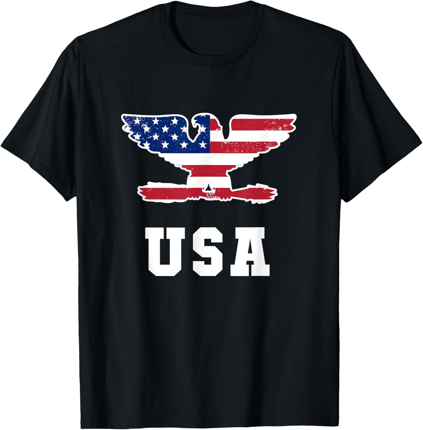 Patriotic USA Colonel Eagle American Flag For Patriots Men T-Shirt - T-Shirt | Black