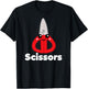 Rock Paper Scissors Group Halloween Costume Cute Kawaii T-Shirt - T-Shirt | Black