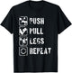 Eat Sleep Gym Repeat Men's Bodybuilding Gym Fitness T-Shirt - T-Shirt | Black
