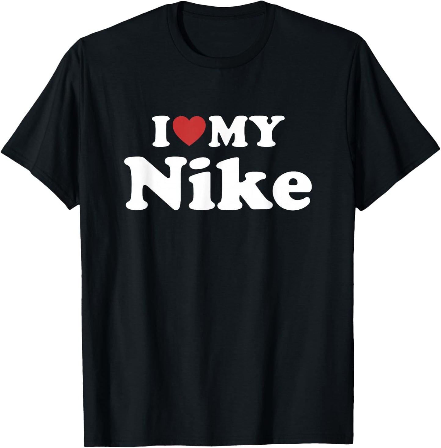 I Love My Nike First Name Matching Couple Outfit T-Shirt - T-Shirt | Black