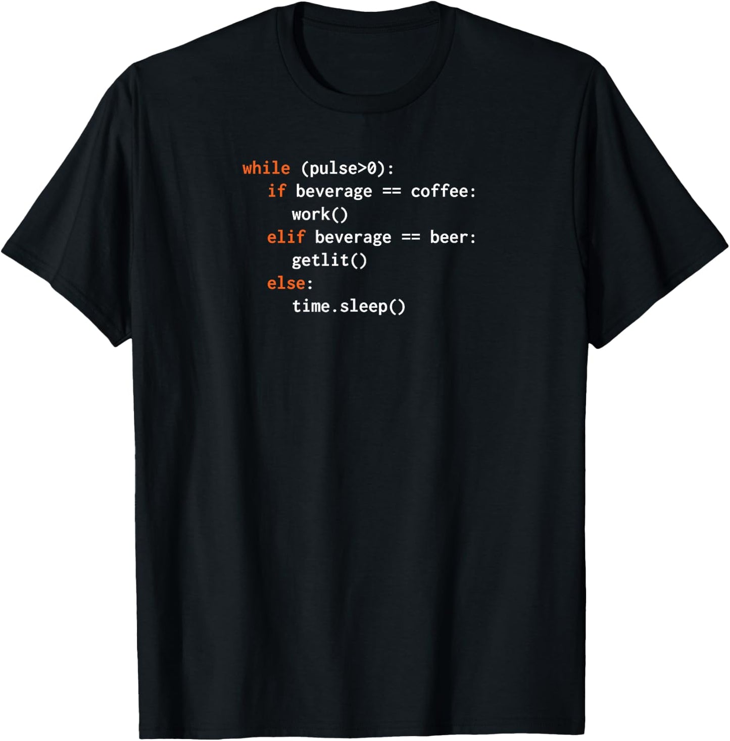 Funny Python Code T-Shirt - T-Shirt | Black