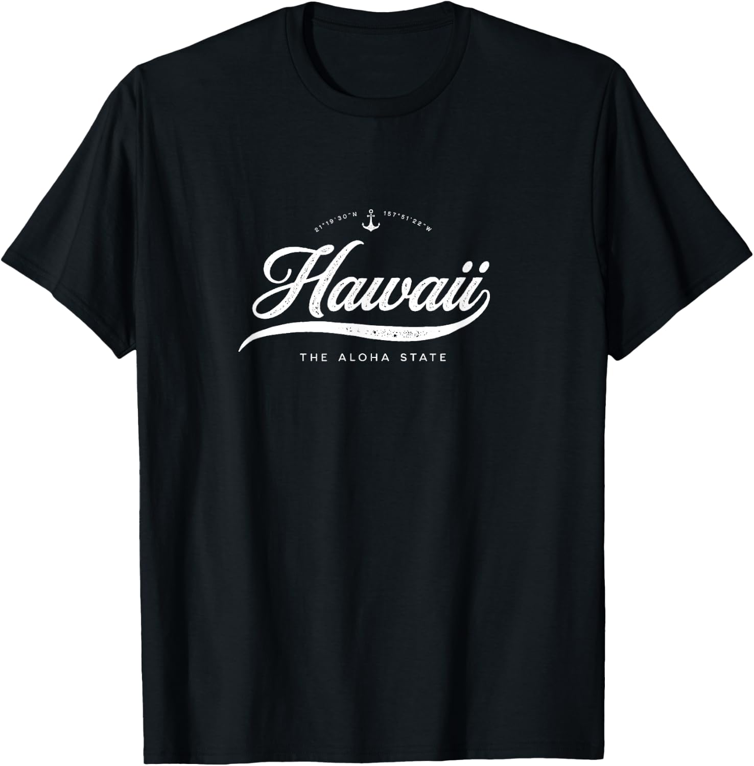 Hawaii Aloha Vintage Retro T-Shirt - T-Shirt | Black