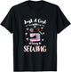 Just A Girl Who Loves Sewing T-Shirt - T-Shirt | Black