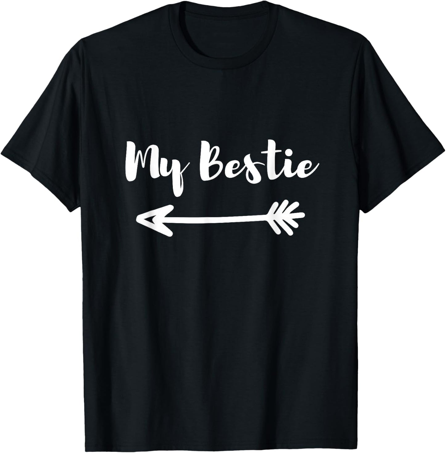 My Bestie Best Friend Left Arrow T-Shirt - T-Shirt | Black