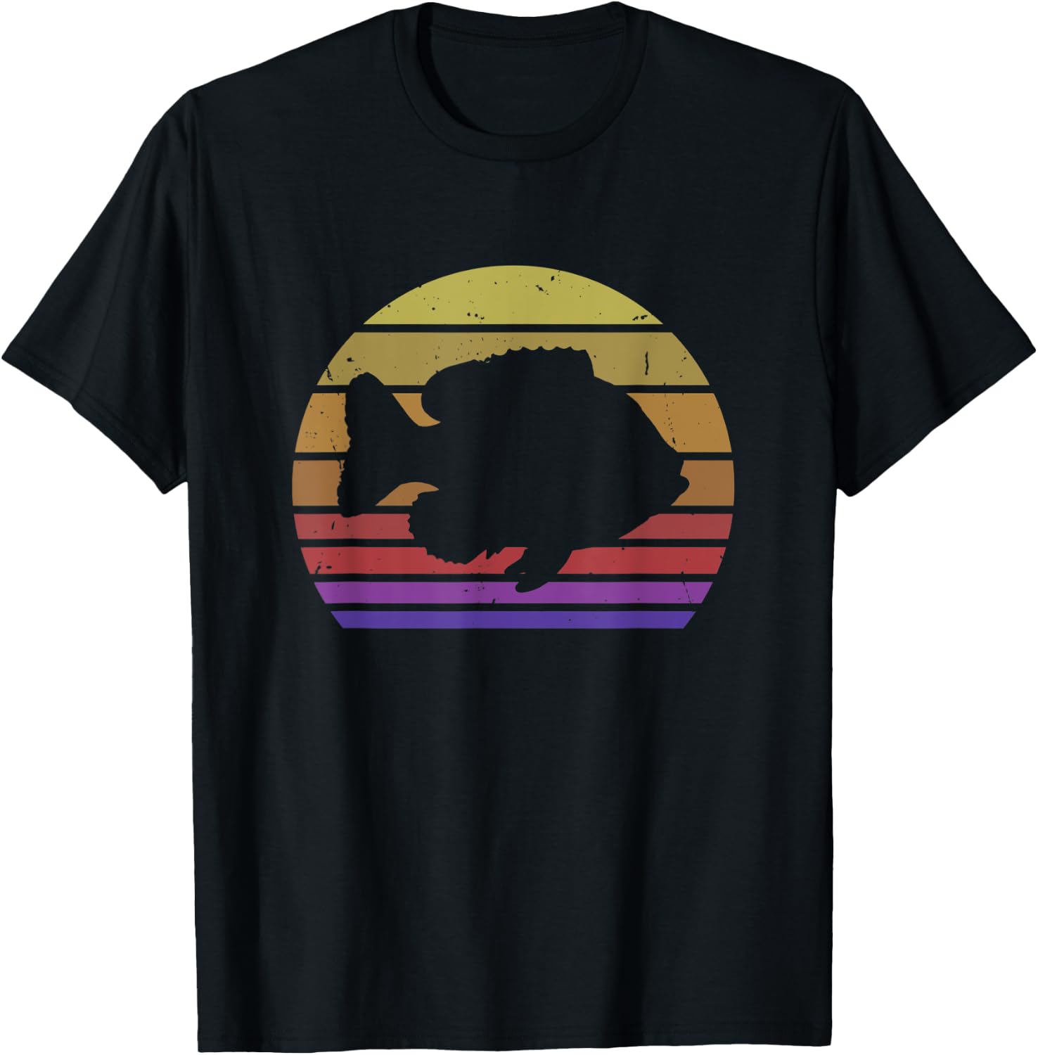 Retro Bluegill Fishing | Fishing T-Shirt - T-Shirt | Black