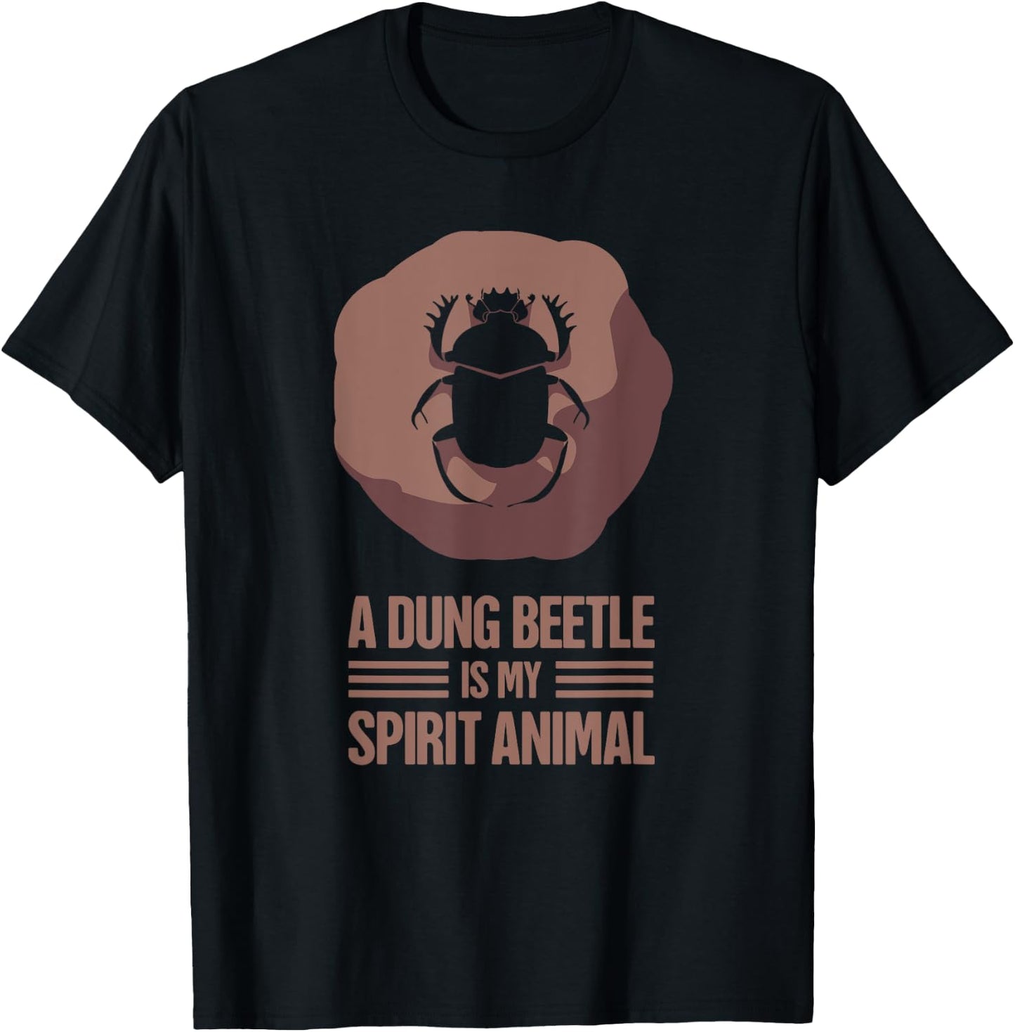 Dung Beetle & Insect Entomologist Gift - Beetle T-Shirt - T-Shirt | Black