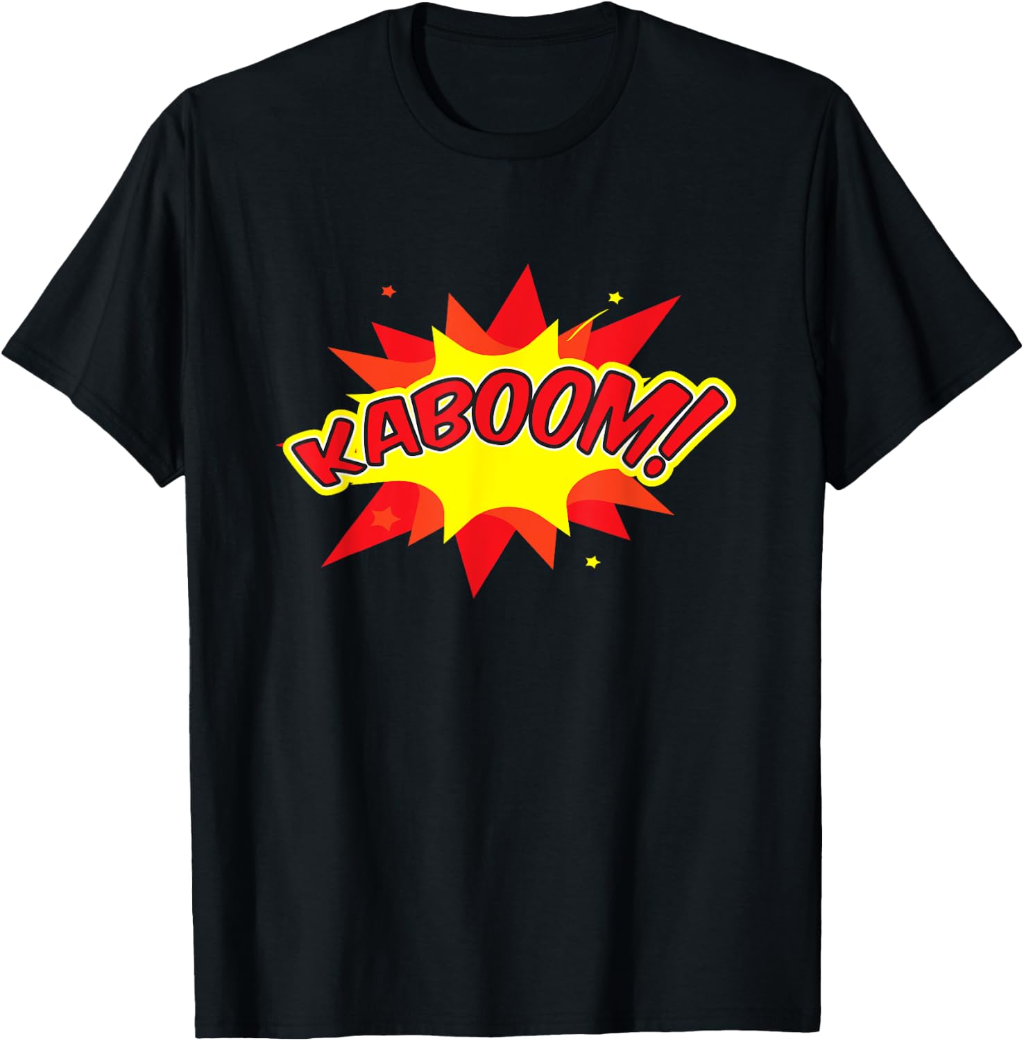 KABOOM Pop Art Comic Book Speech Bubbles Street Graffiti Art T-Shirt - T-Shirt | Black