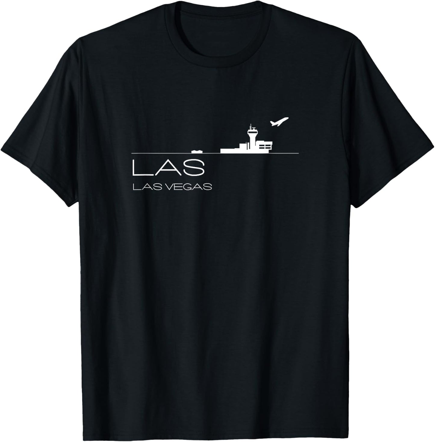 Las Vegas Airport Code Souvenir Gift LAS T-Shirt - T-Shirt | Black