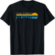 San Diego Skyline - Vintage Retro Sunset SD Cityscape T-Shirt - T-Shirt | Black