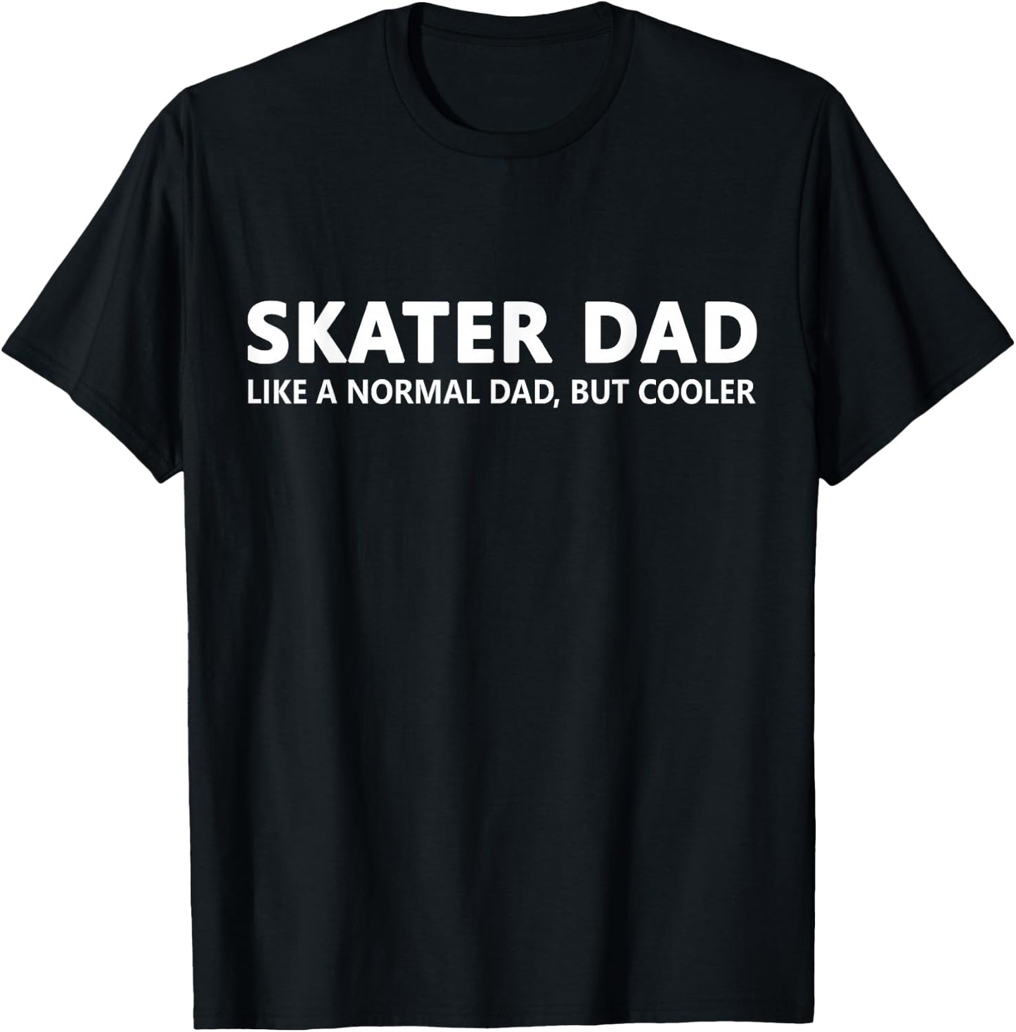 Funny Skater Dad Skating Dad T-Shirt - T-Shirt | Black