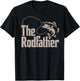 The Rodfather Step Dad Fishing Father Day Gift from Daughter T-Shirt - T-Shirt | Black