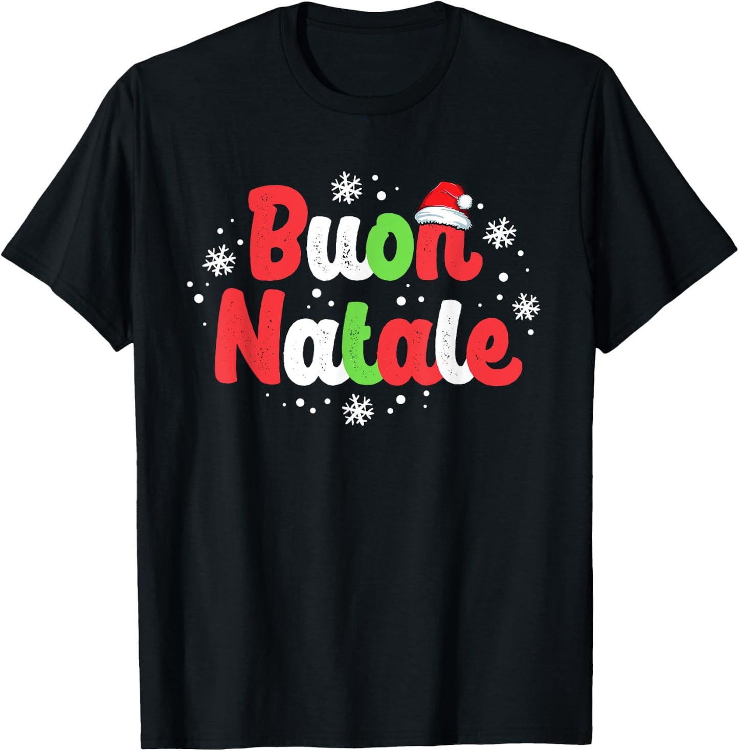 Buon Natale Italy Pride Xmas Holiday Italian Christmas T-Shirt - T-Shirt | Black