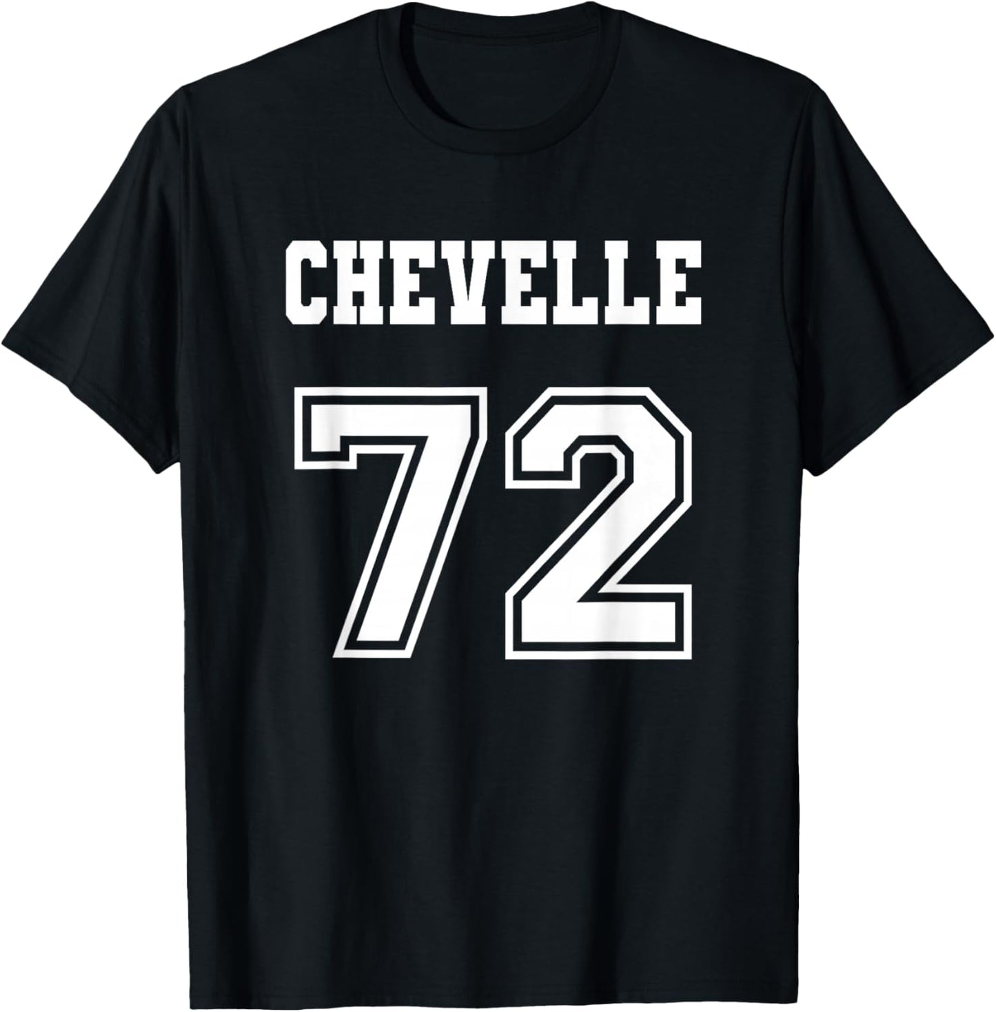 Jersey Style Chevelle 72 1972 Old School Muscle Car T-Shirt - T-Shirt | Black