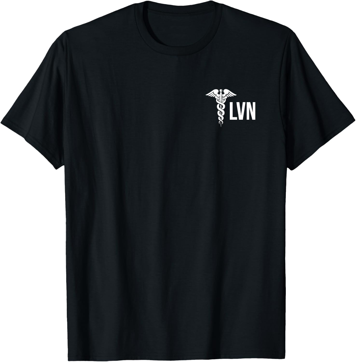 Licensed Vocational Nurse Lvn Caduceus Health Care Nurse T-Shirt - T-Shirt | Black
