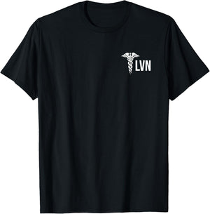 Licensed Vocational Nurse Lvn Caduceus Health Care Nurse T-Shirt - T-Shirt | Black
