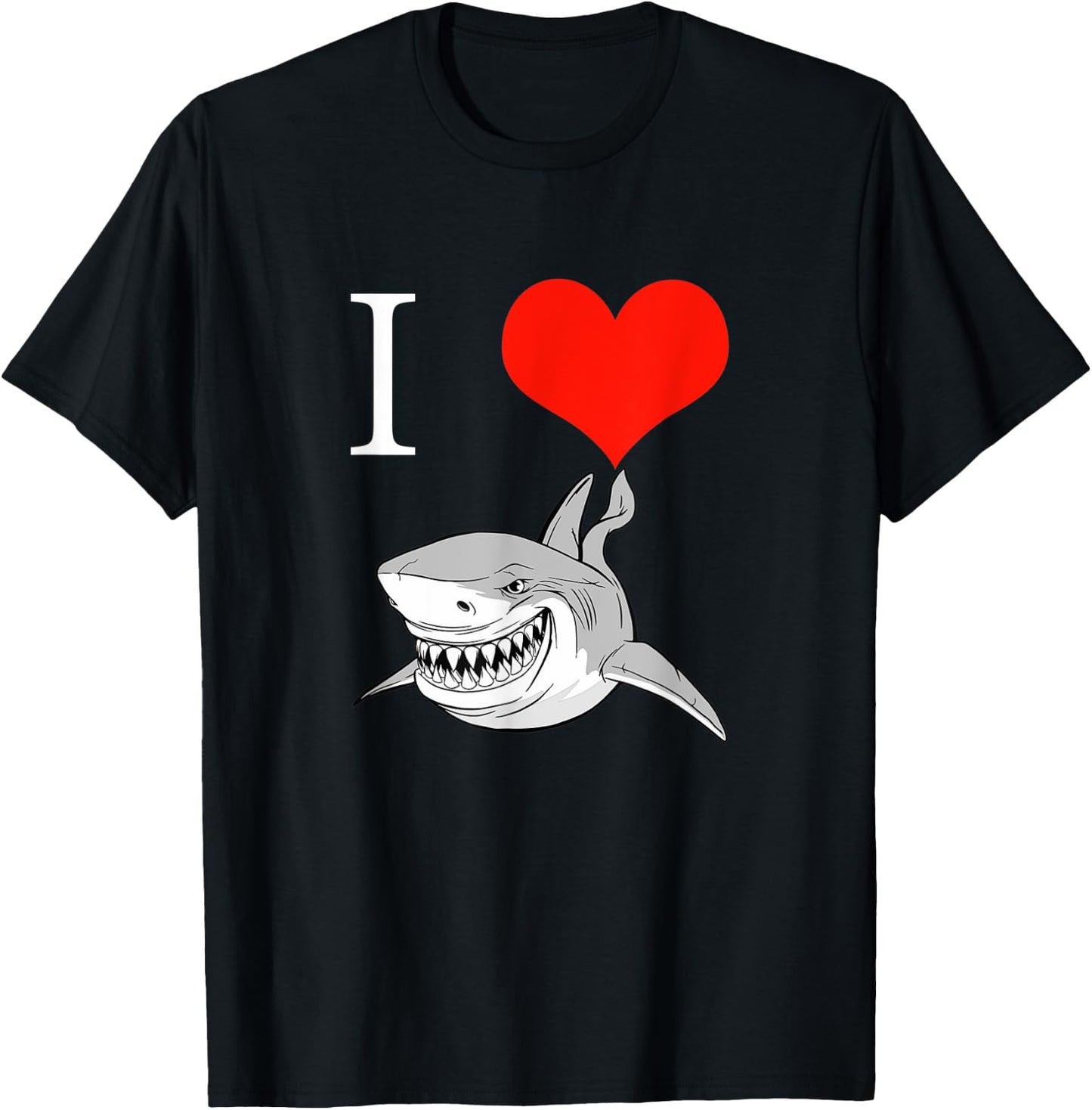 I Love Sharks T-Shirt - T-Shirt | Black
