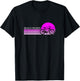 Pink Sunset Beach Cruiser For Bicycle Bike Cycle Owners Women Kids T-Shirt - T-Shirt | Black