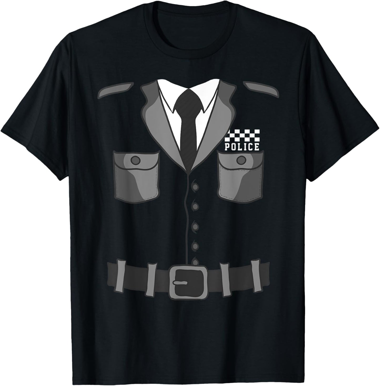 British Police Officer Costume Policeman Bobby Copper T-Shirt - T-Shirt | Black