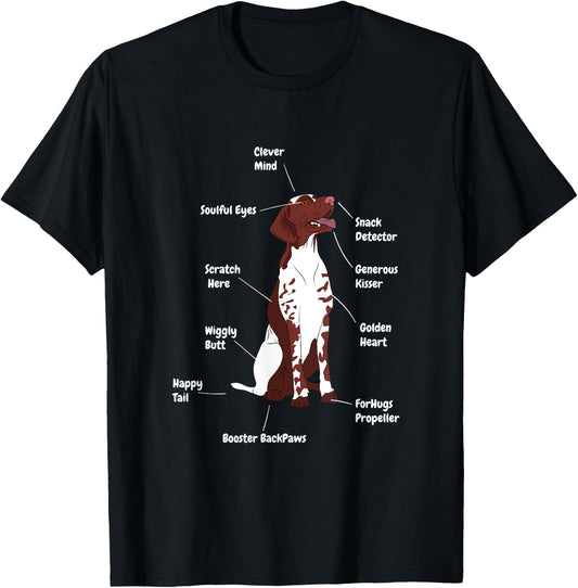 Funny German Shorthair Pointer | Cool Saying Dog Lover T-Shirt - T-Shirt | Black