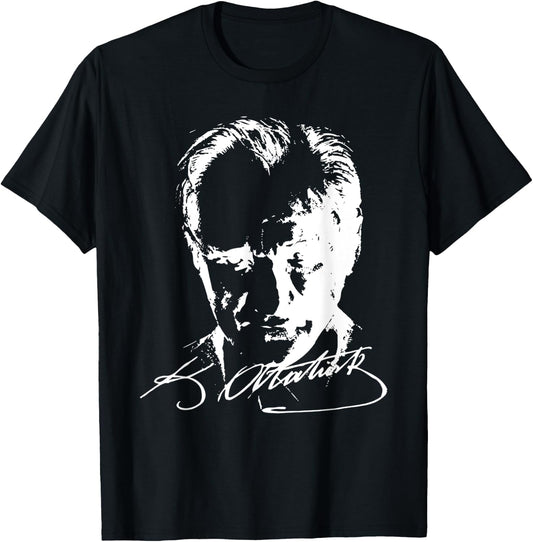 Mustafa Kemal Ataturk - Father of Turkey T-Shirt - T-Shirt | Black