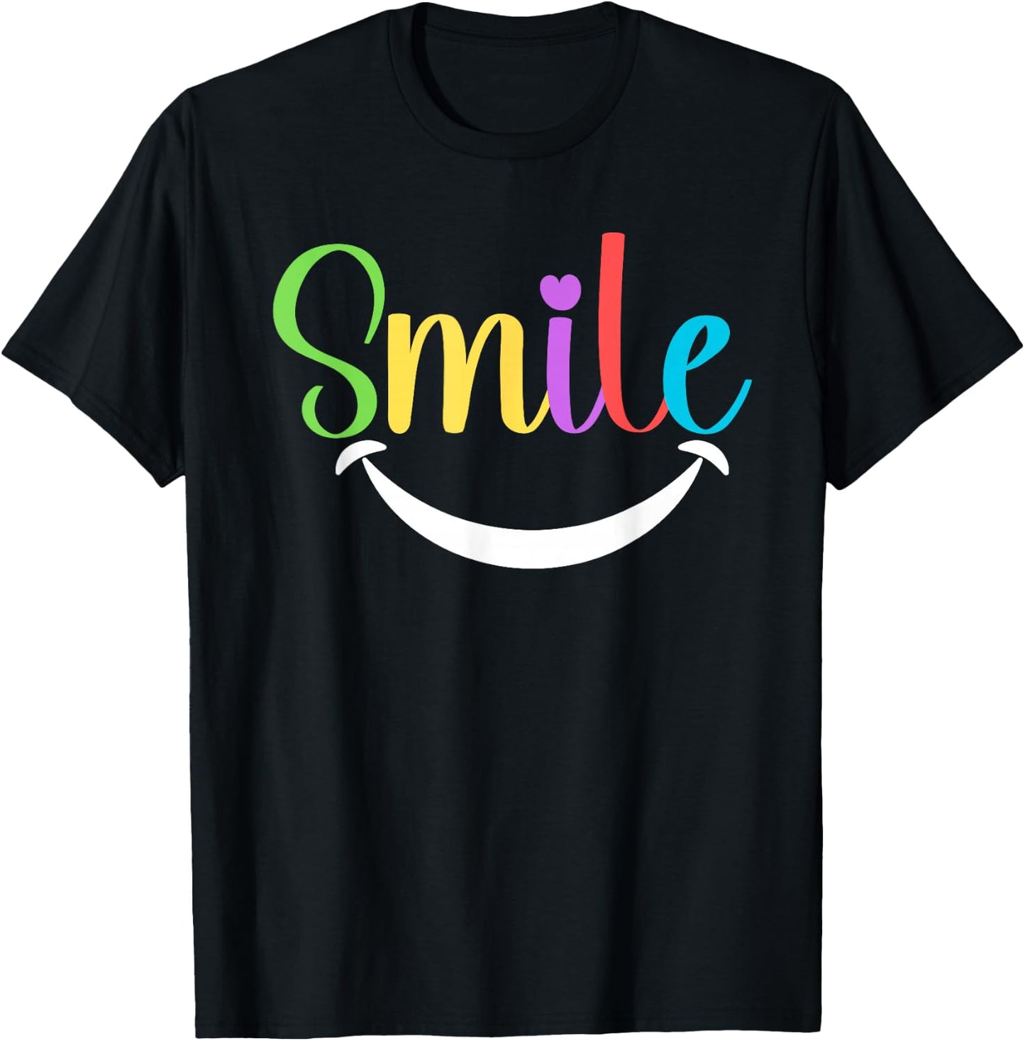 Colorful Smile Dentist Clinic Office Apparel Dental T-Shirt - T-Shirt | Black