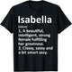 ISABELLA Definition Personalized Name Funny Christmas Gift T-Shirt - T-Shirt | Black