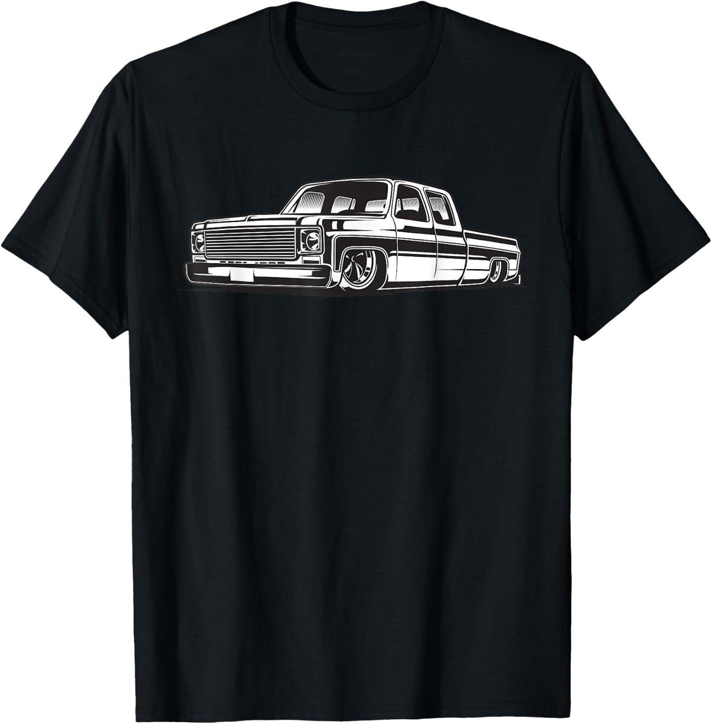 C10 Mini Truck Lowrider Slammed T-Shirt - T-Shirt | Black