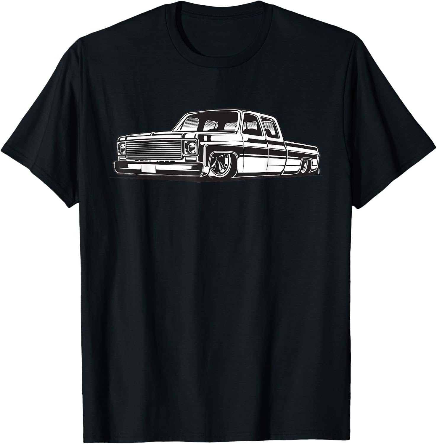 C10 Mini Truck Lowrider Slammed T-Shirt - T-Shirt | Black